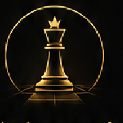 A golden chess king