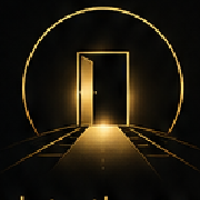 An open door of light
