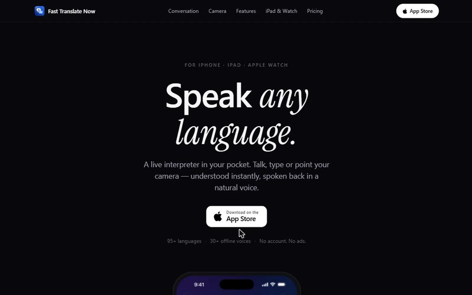Fast Translate Now today