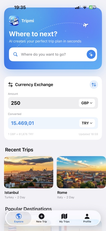 Tripmi home