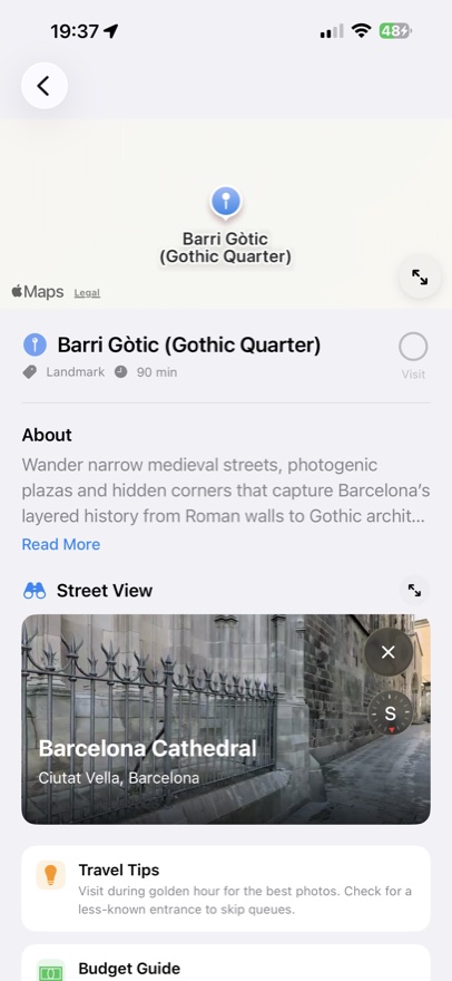 Place details with map and street view in Tripmi